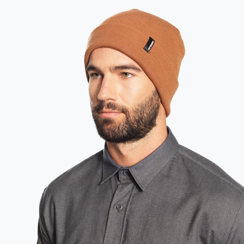 Zimní čepice  Atomic Alps Rolled Cuff Beanie brown 2
