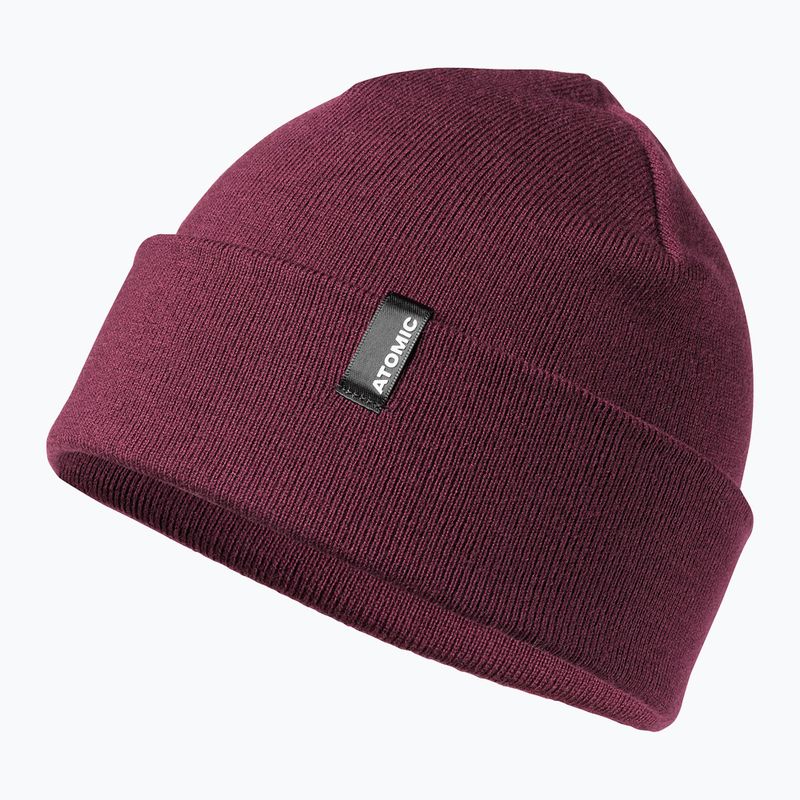 Zimní čepice  Atomic Alps Rolled Cuff Beanie maroon