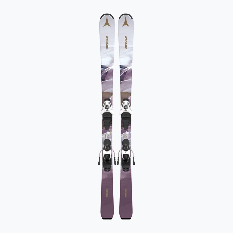 Dětské sjezdové lyže  Atomic Maven Girl JTM + vázání L6 GW white/laven