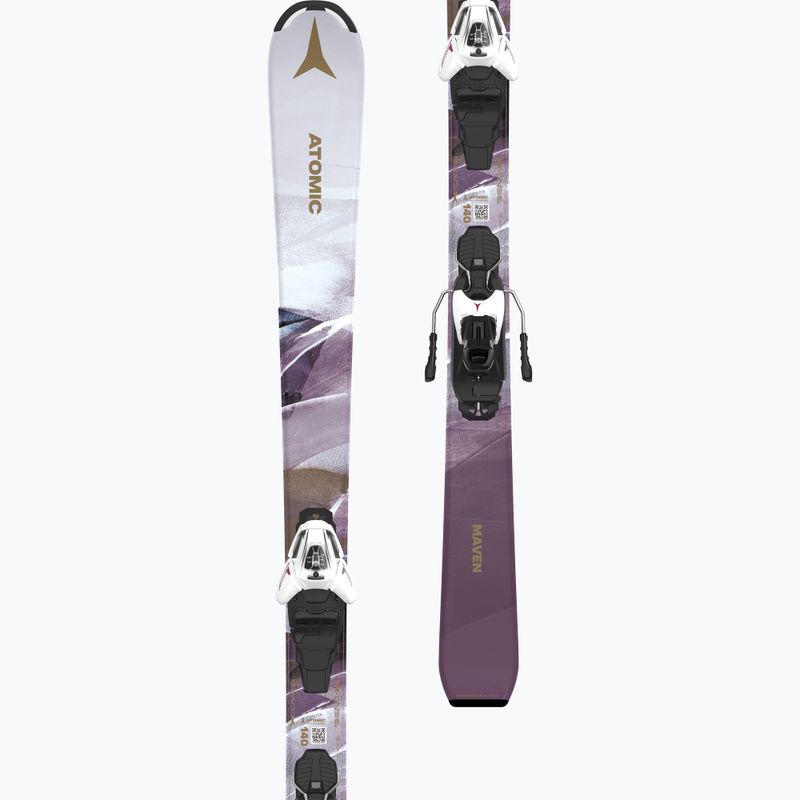 Dětské sjezdové lyže  Atomic Maven Girl JTM + vázání L6 GW white/laven 5