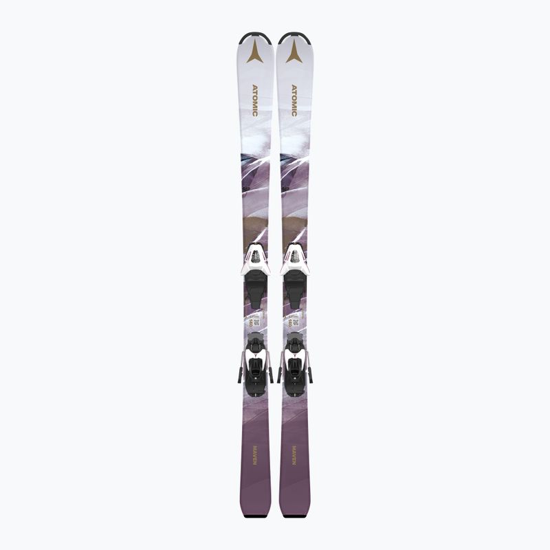 Dětské sjezdové lyže  Atomic Maven Girl JTM + vázání C5 GW white/laven