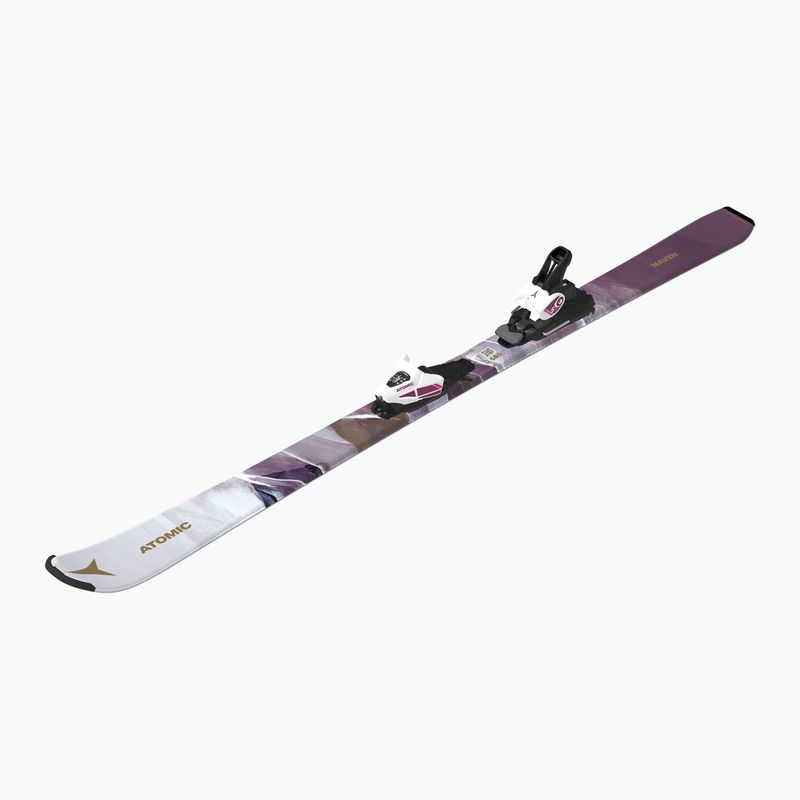 Dětské sjezdové lyže  Atomic Maven Girl JTM + vázání C5 GW white/laven 3