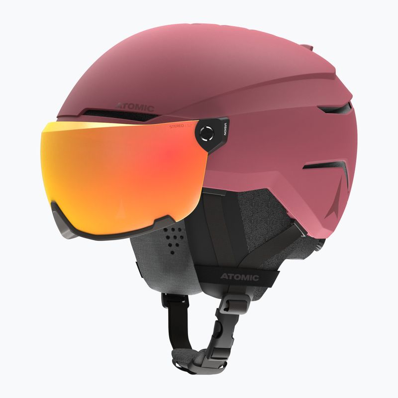 Lyžařská helma  Atomic Savor Visor Stereo maroon/red stereo 2