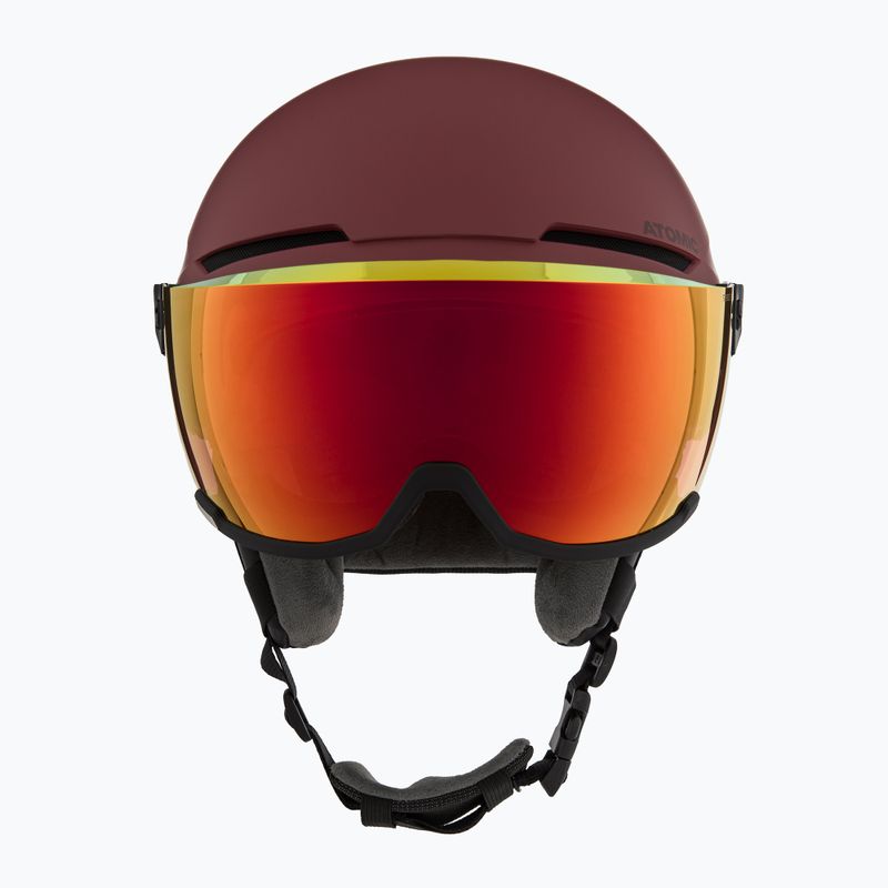 Lyžařská helma Atomic Savor Visor Stereo maroon/red stereo 2