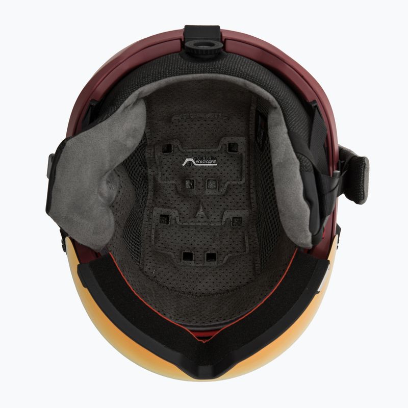Lyžařská helma Atomic Savor Visor Stereo maroon/red stereo 5
