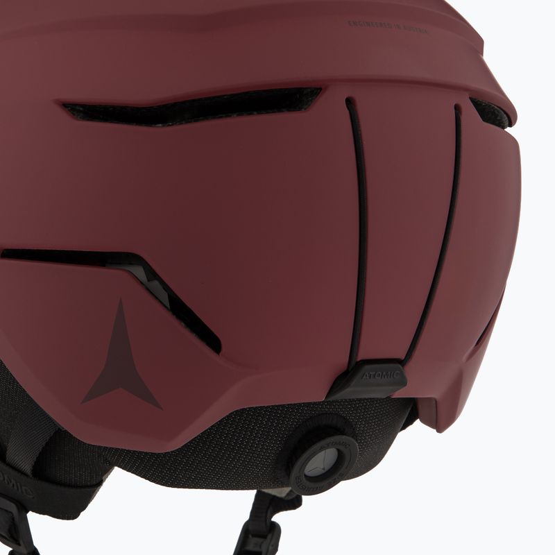 Lyžařská helma Atomic Savor Visor Stereo maroon/red stereo 7