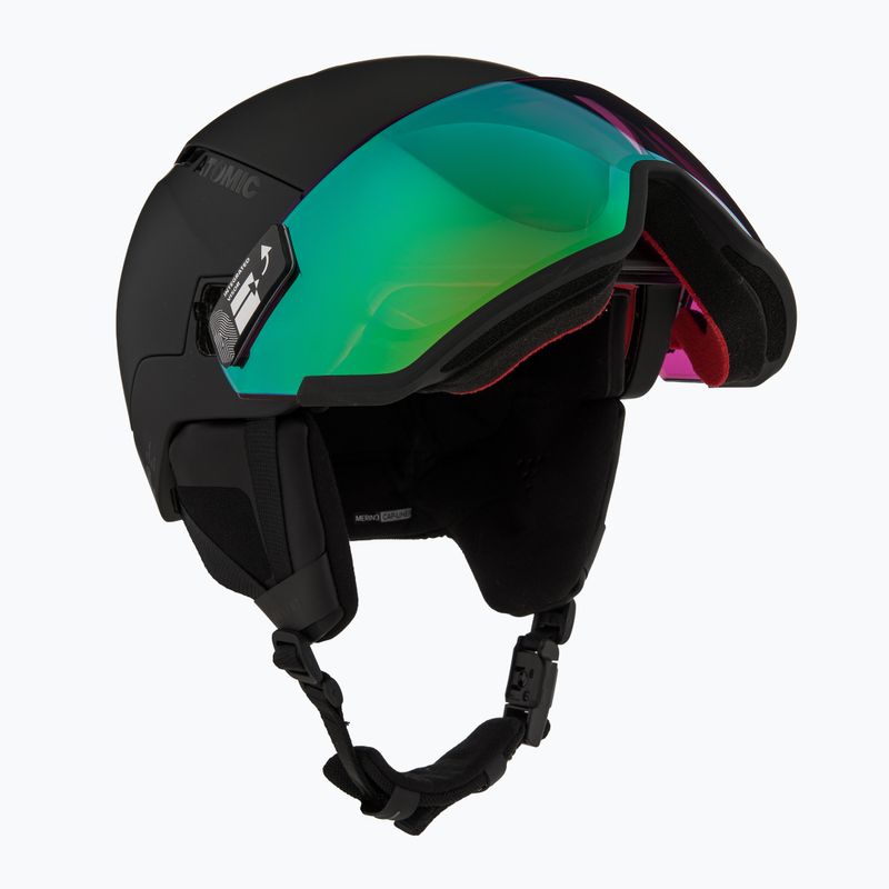 Lyžařská helma Atomic Revent GT Amid Visor HD black/green hd 11