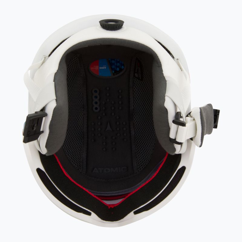 Lyžařská helma  Atomic Revent GT Amid Visor HD white heather/red hd 5