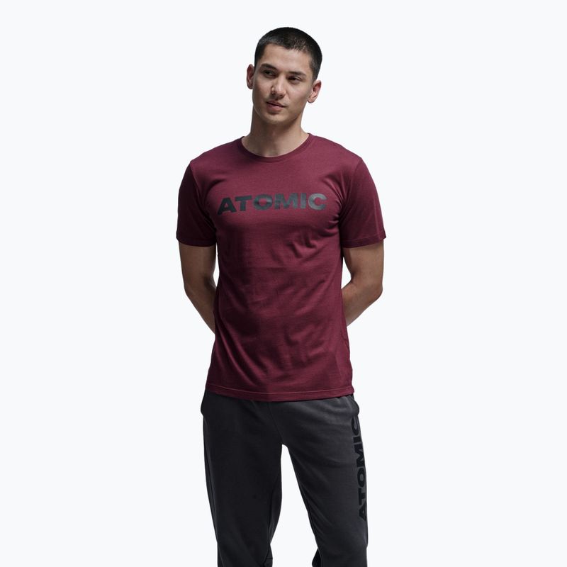 Pánské tričko  Atomic Alps maroon