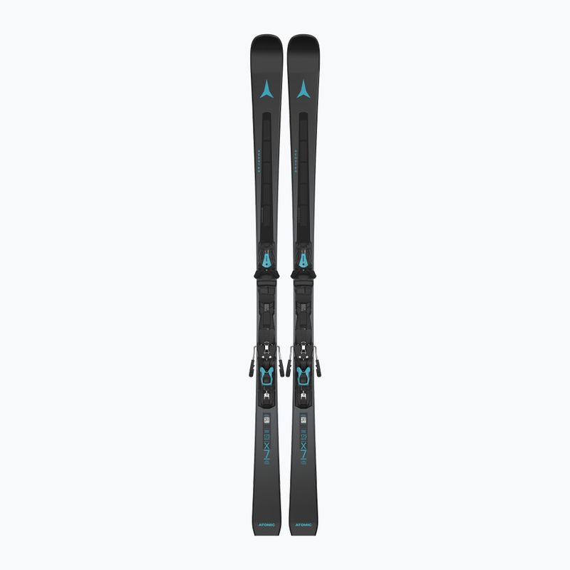 Sjezdové lyže Atomic Redster X7 Revoshock C + vázání MI12 GW black/teal