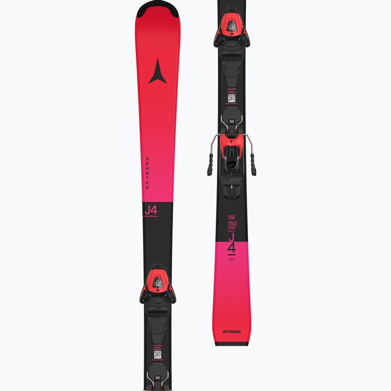 Dětské sjezdové lyže Atomic Redster J4 + vázání L6 GW red tension/black 7