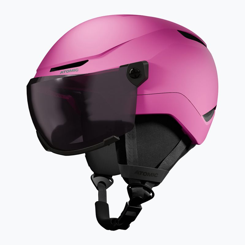 Dětská lyžařská helma Atomic Revent Visor Jr pink/silver flash 2