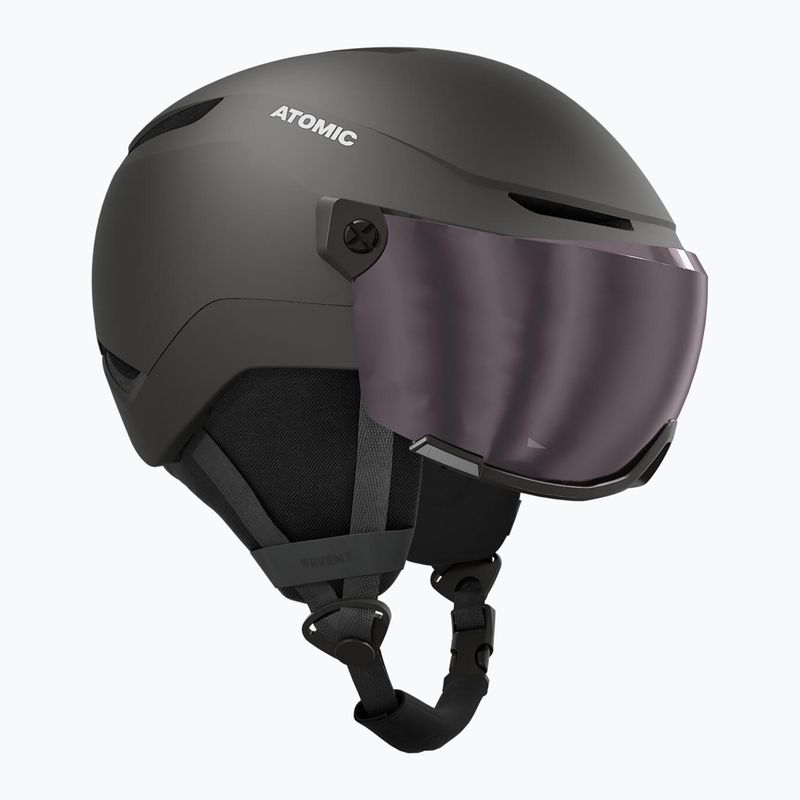 Dětská lyžařská helma Atomic Revent Visor Jr black/red flash