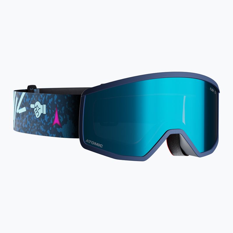 Dětské lyžařské brýle Atomic Four Jr Flash graphic/ocean/blue flash