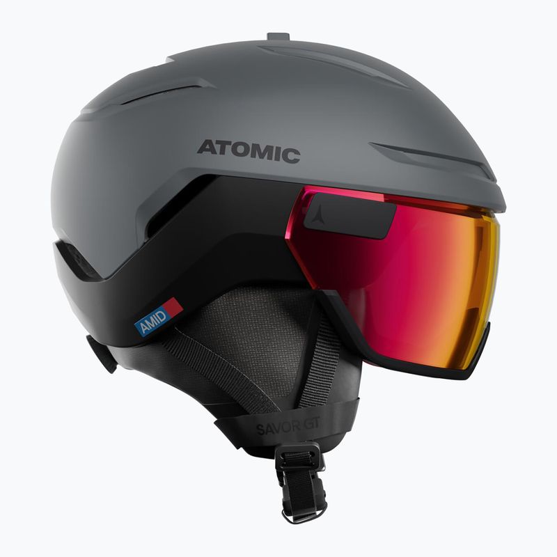 Lyžařská helma Atomic Savor GT Amid Visor Photo slate/red photo