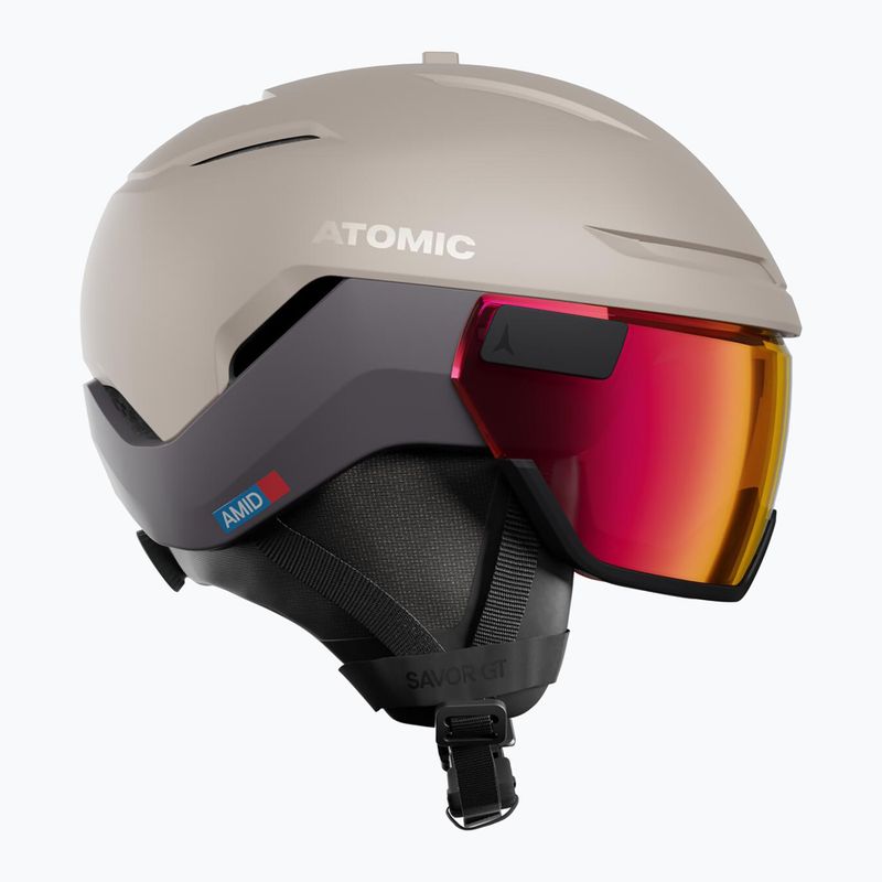 Lyžařská helma Atomic Savor GT Amid Visor Photo sand/red photo