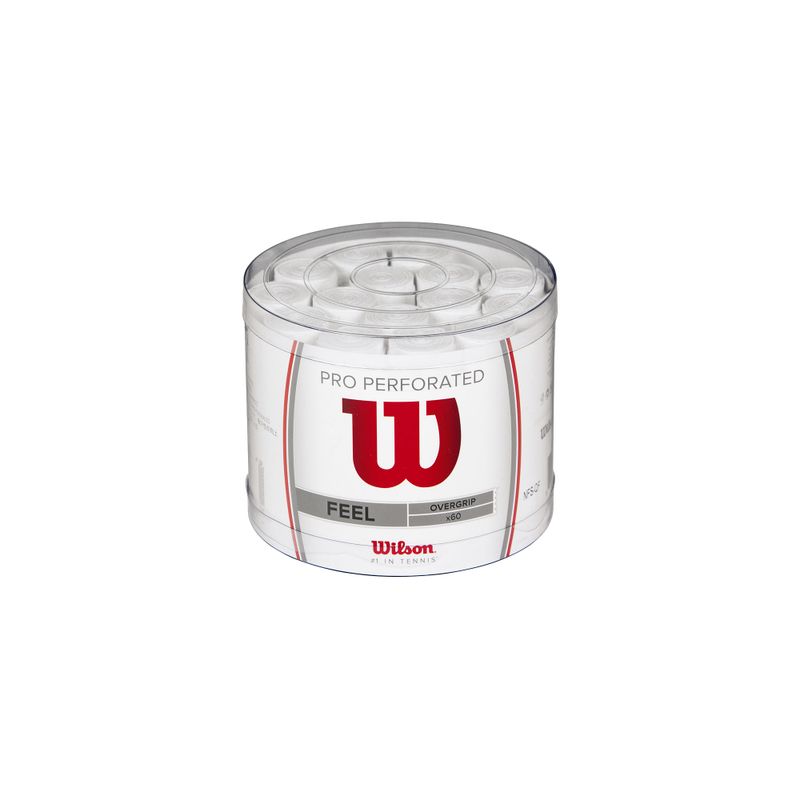 Wilson Pro Og Perf Bucket Tenisové omotávky 60 ks bílé WRZ4008WH