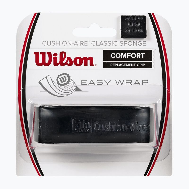 Ovin do tenisových raket Wilson Cushion Aire Classic Sponge Grip černý