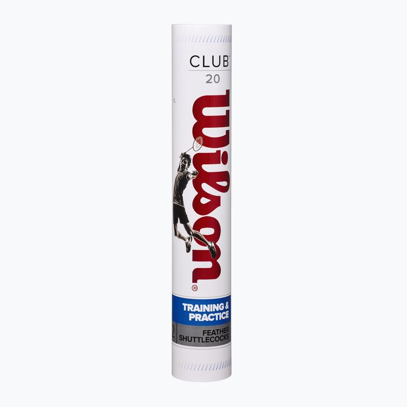 Badmintonové šipky Wilson Club 12 szt. white