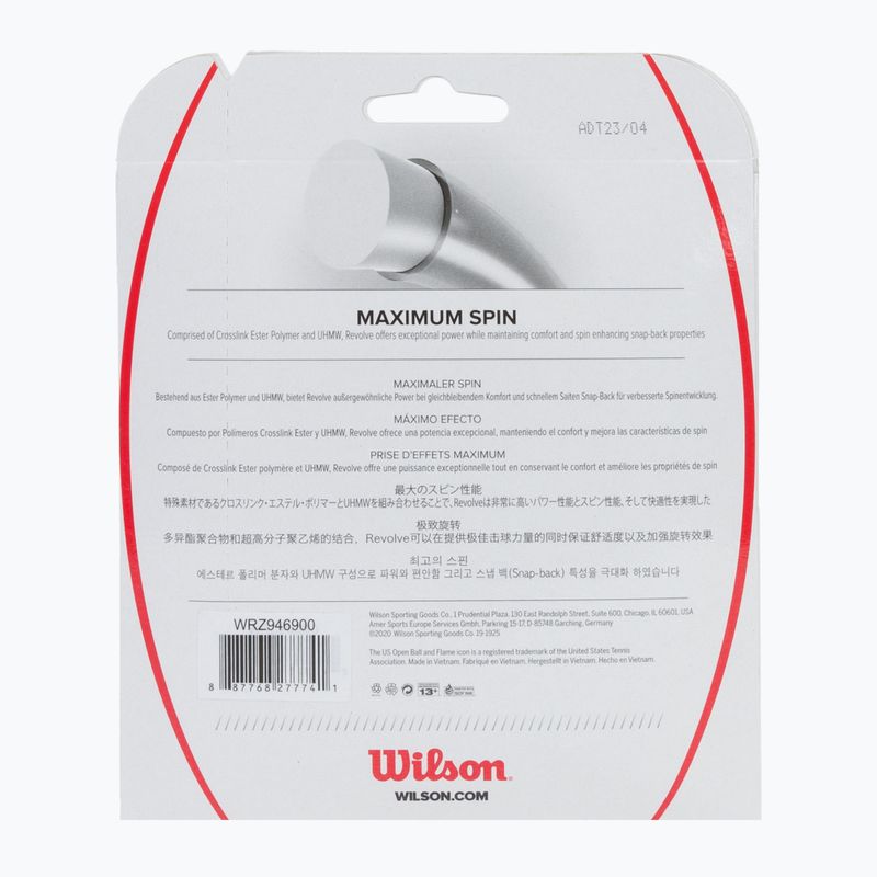 Tenisové struny Wilson Revolve 17 černá WRZ946900+ 2