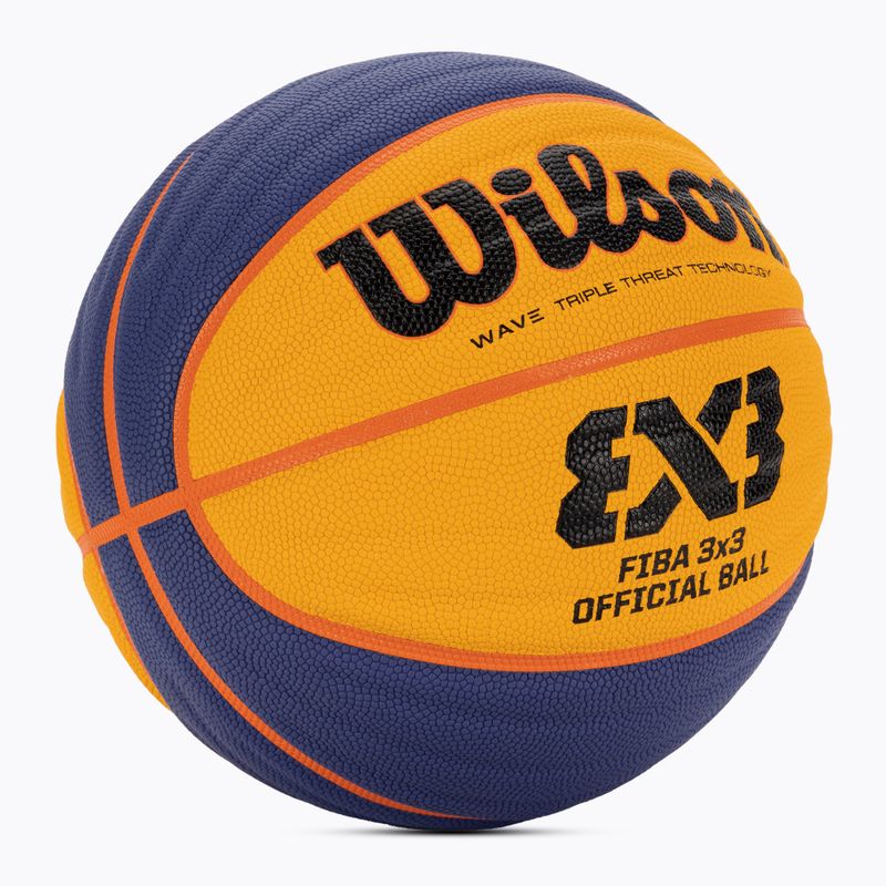 Basketbalový míč  Wilson Fiba 3x3 Game blue/yellow velikost 6 2
