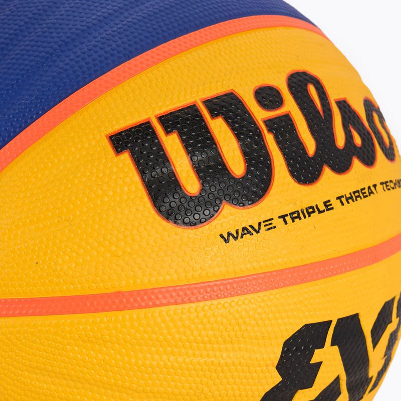 Basketbalový míč  Wilson Fiba 3x3 Replica RBR blue/yellow velikost 6 3