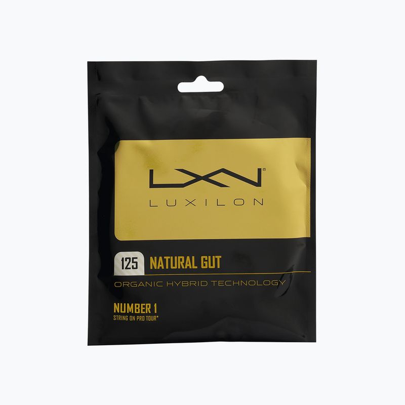 Tenisová struna Luxilon Nat Gut 125 bílá WRZ949125