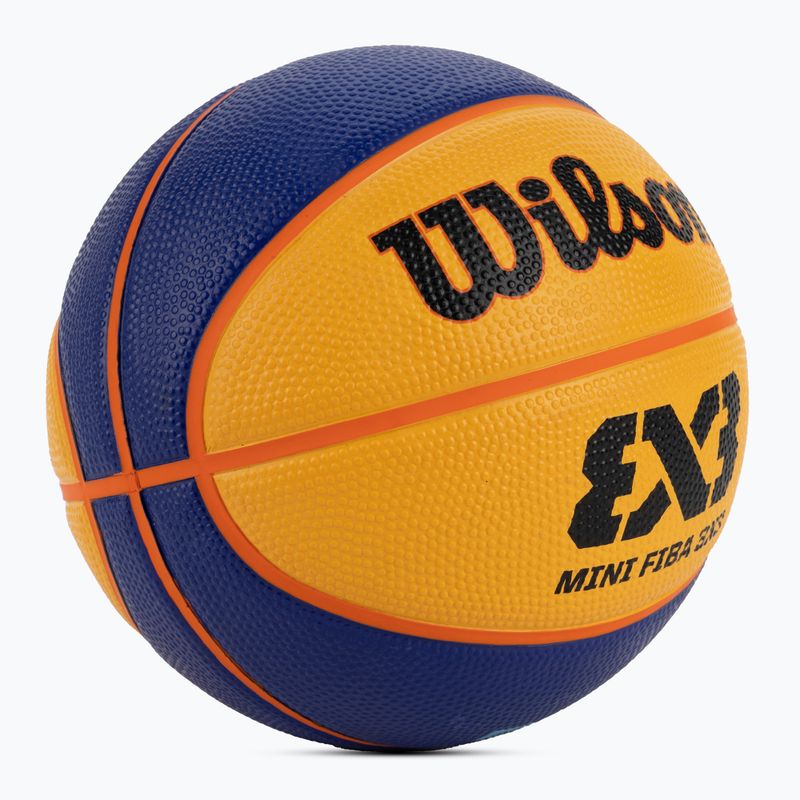 Wilson Fiba 3X3 Mini Rubber basketbalový míč WTB1733XB velikost 3 2
