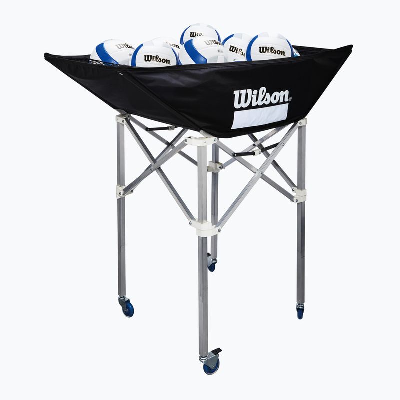 Vozík na vilejbalové míče Wilson Indoor Stand Up 42" black 2