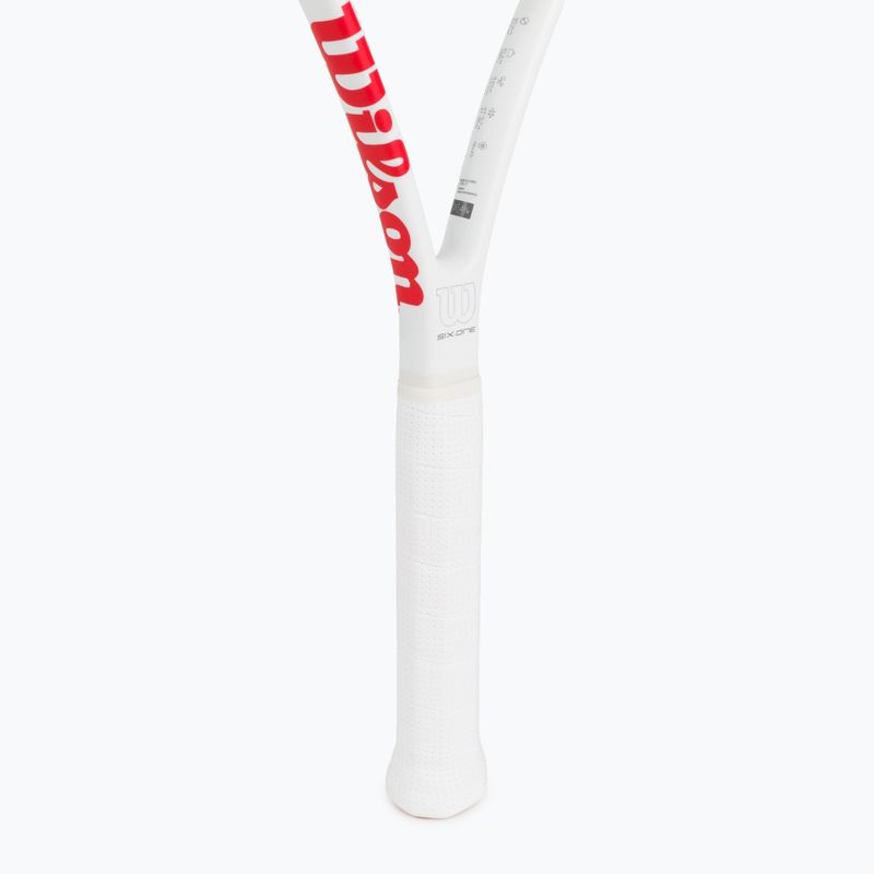 Tenisová raketa Wilson Six.One Team 95 Cvr červeno-bílá WRT73640U 3
