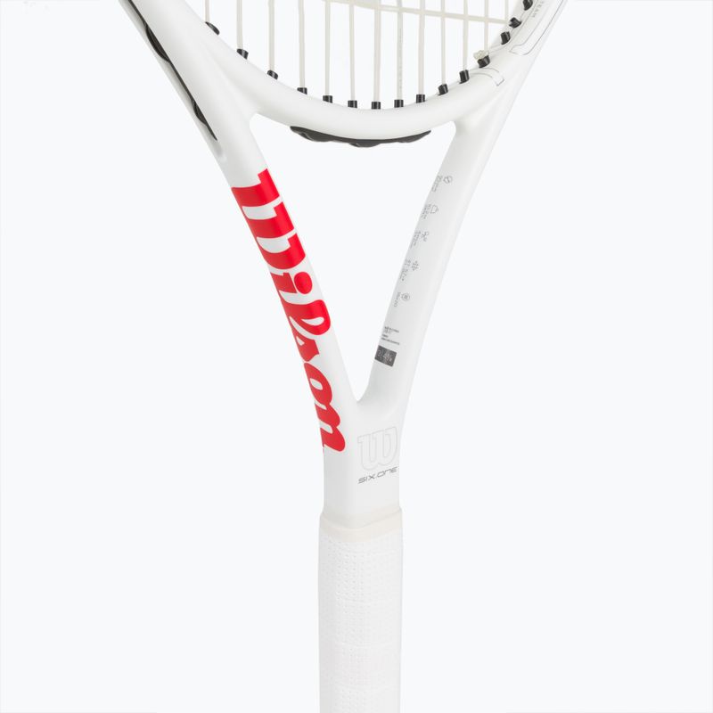Tenisová raketa Wilson Six.One Team 95 Cvr červeno-bílá WRT73640U 4