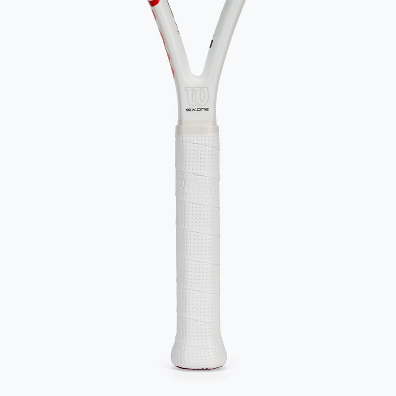 Tenisová raketa Wilson Six.One Lite 102 CVR červeno-bílá WRT73660U 4