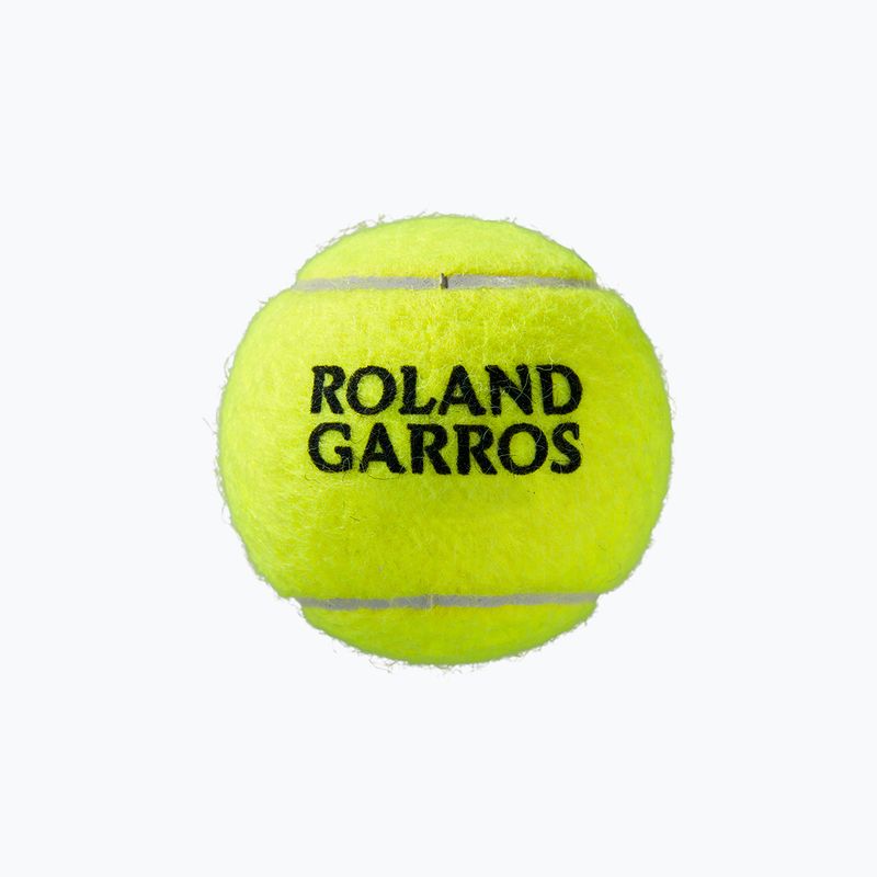 Sada tenisových míčků Wilson Roland Garros Clay Ct 4 ks žlutá WRT115000 4