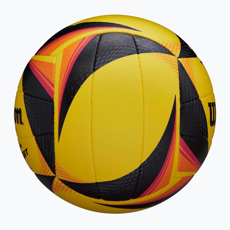 Míč na plážový volejbal Wilson OPTX AVP VB OFFICIAL GB yellow velikost 5 2