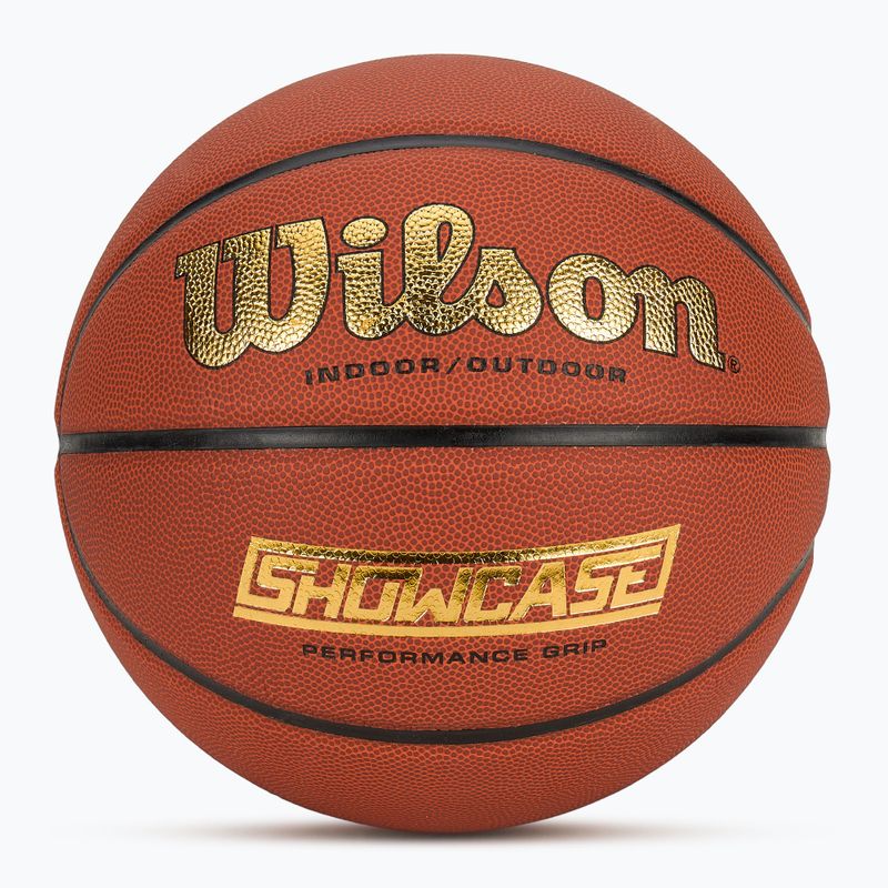 Basketbalový míč Wilson Showcase Comp oranžový, velikost 7