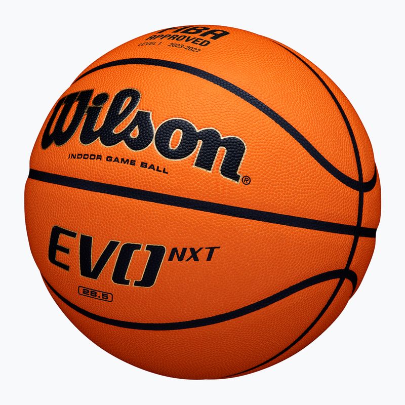 Basketbalový míč Wilson EVO NXT Fiba Game Ball orange velikost  6 2