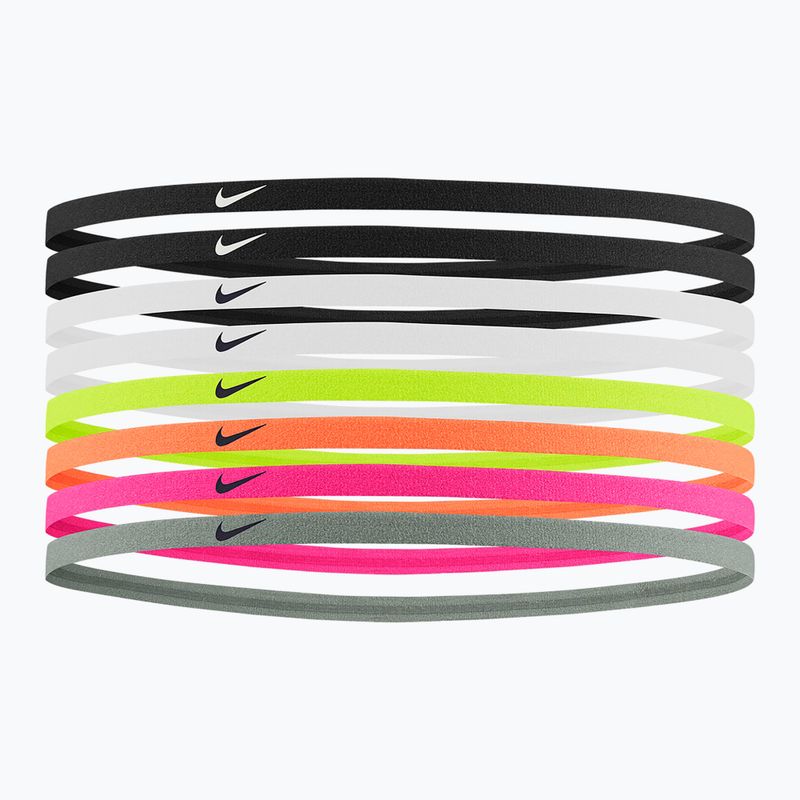 Čelenka  Nike Skinny Headbands 8 szt. black/black/white