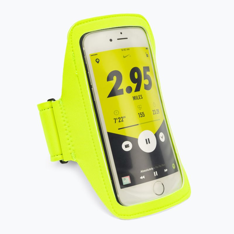Běžecké pouzdro na telefon Nike Lean Arm Band Plus volt/black/silver