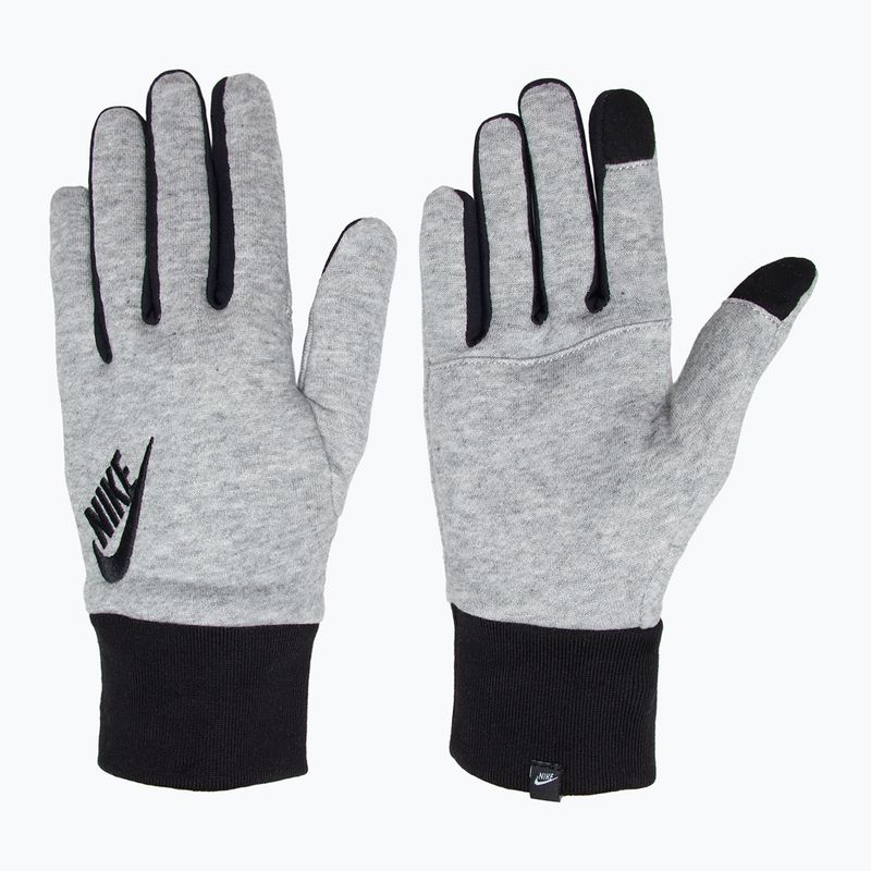Pánské běžecké rukavice Nike Club Fleece 2.0 grey heather/black/black