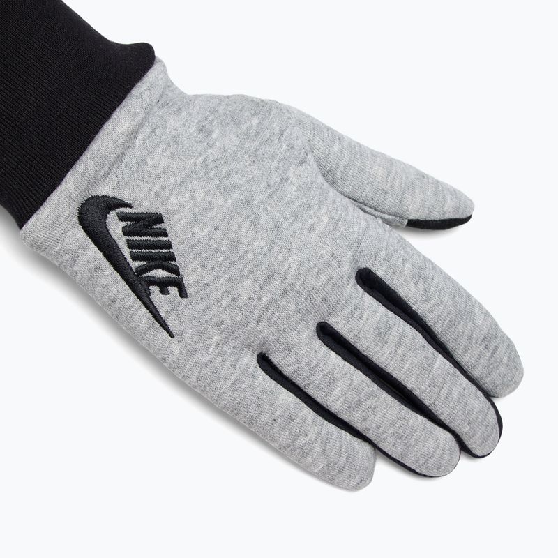 Pánské běžecké rukavice Nike Club Fleece 2.0 grey heather/black/black 4