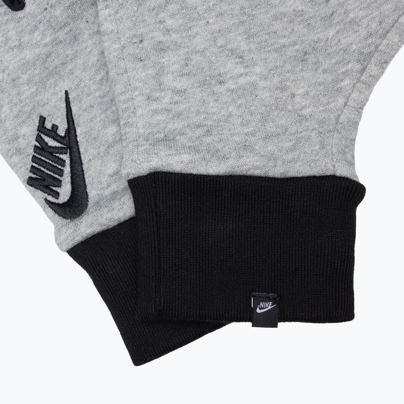 Pánské běžecké rukavice Nike Club Fleece 2.0 grey heather/black/black 5