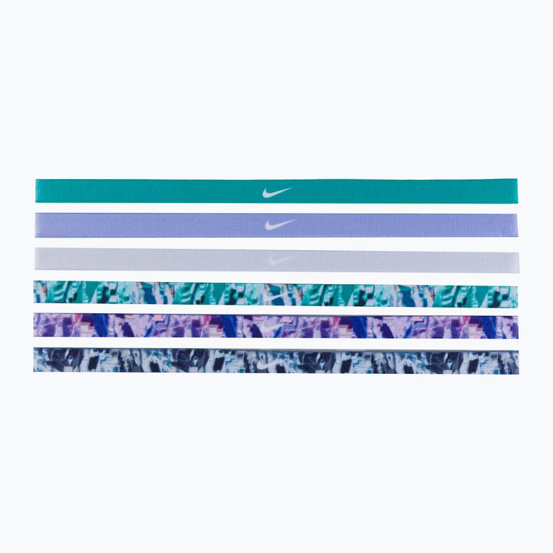 Čelenky Nike s potiskem 6 ks zelené/fialové N0002545-322