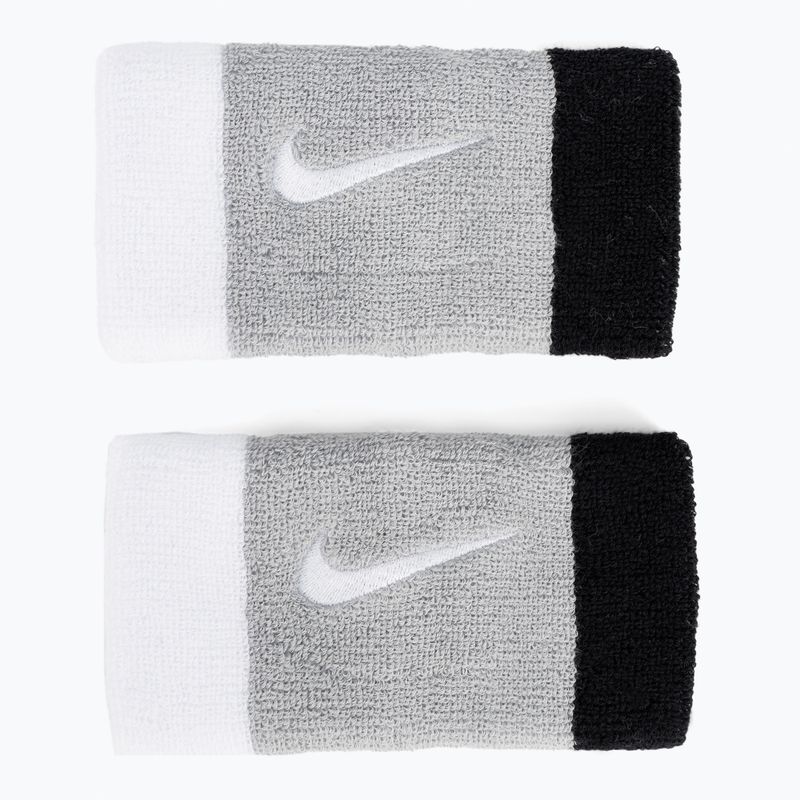 Náramky Nike Swoosh Doublewide 2 ks šedá/černá N0001586-016 2