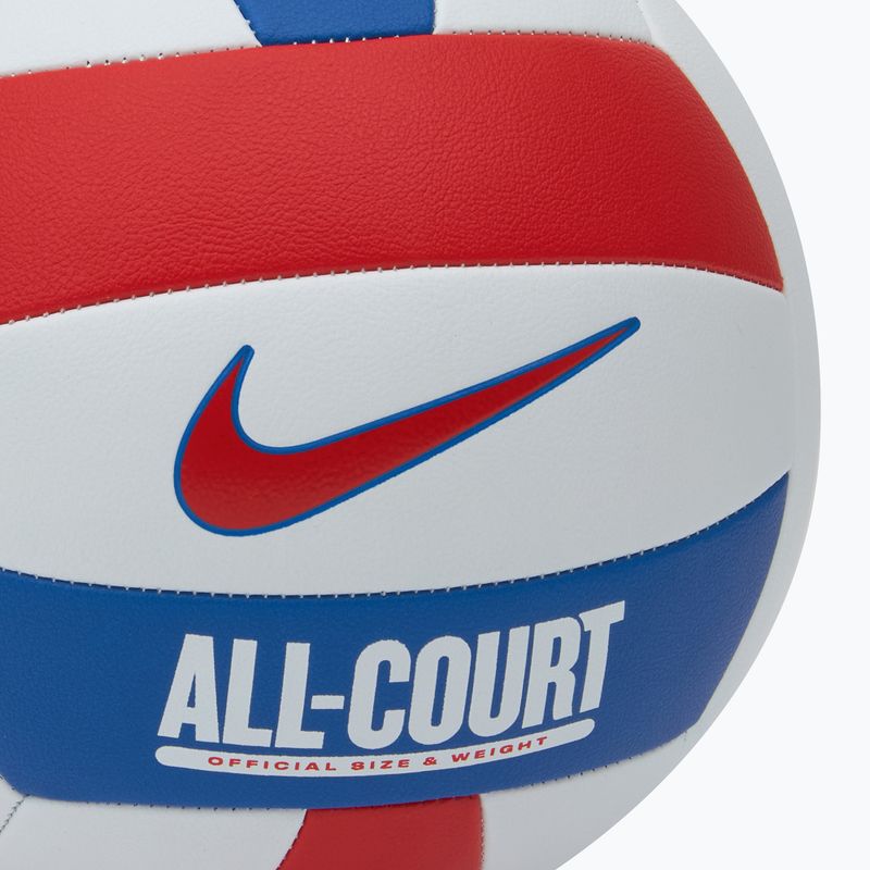 Volejbalový míč Nike All Court Volleyball white/university red/game royal/university red velikost 5 3