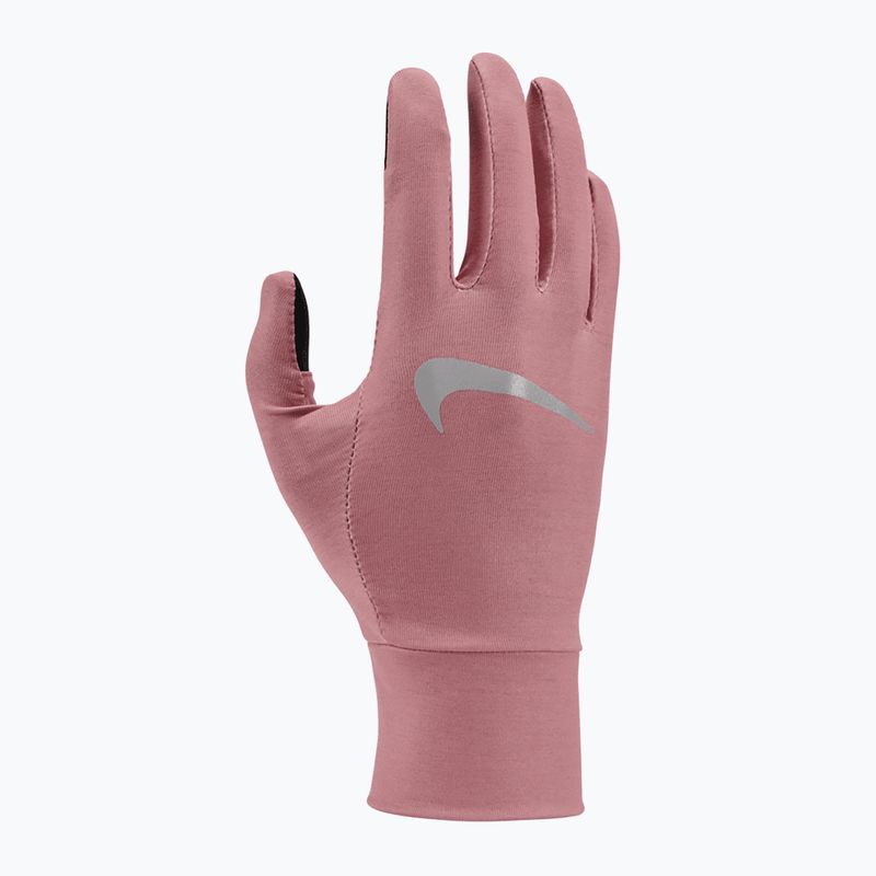 Dámské běžecké rukavice Nike Fleece RG red stardust/red stardust/silver 5