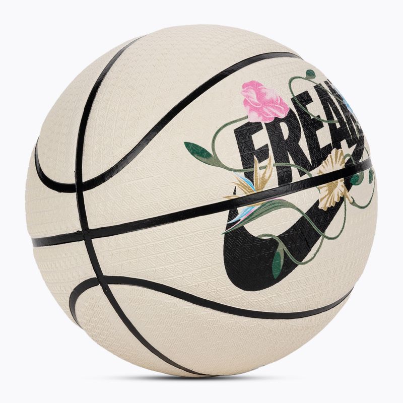 Basketbalový míč  Nike Playground 8P 2.0 G Antetokounmpo pale ivory/black/black/black velikost  7 2