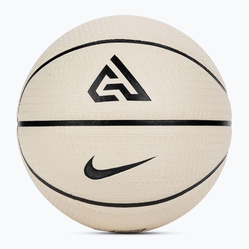 Basketbalový míč  Nike Playground 8P 2.0 G Antetokounmpo pale ivory/black/black/black velikost  7 3