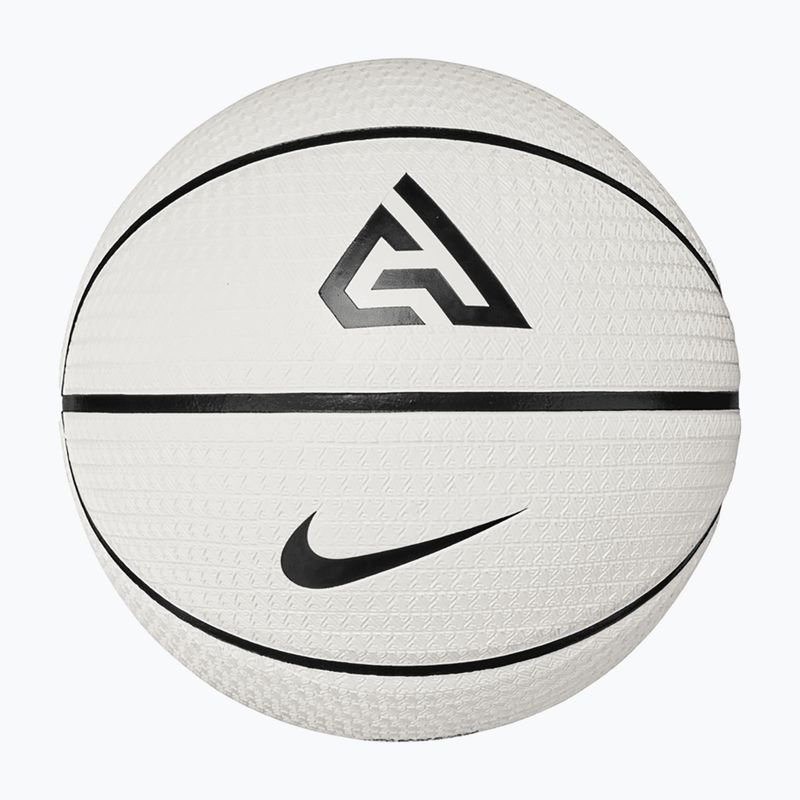 Basketbalový míč  Nike Playground 8P 2.0 G Antetokounmpo pale ivory/black/black/black velikost  7 5