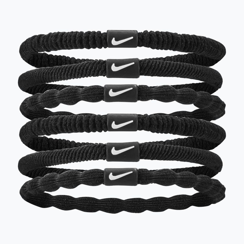 Gumičky do vlasů Nike Flex Hair Tie 6 ks black/black/white
