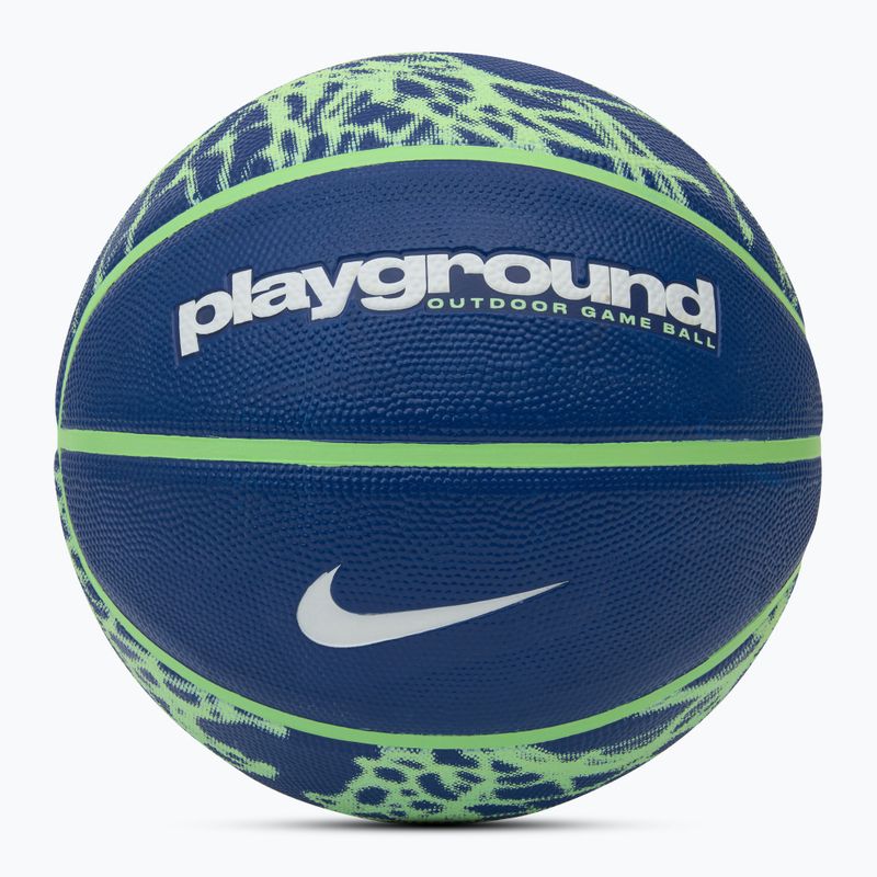 Basketbalový míč Nike Everyday Playground 8P Graphic Deflated deep royal blue/vapor green/white velikost 4